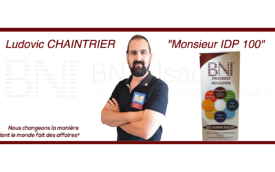 Ludovic CHAINTRIER, membre performant du Groupe BNI Progress Mulhouse