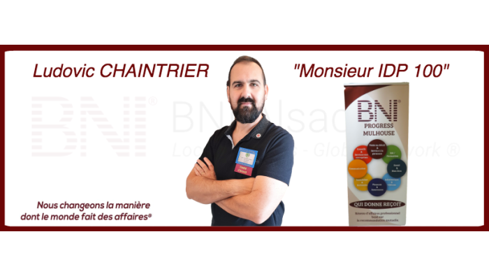 Ludovic CHAINTRIER, membre performant du Groupe BNI Progress Mulhouse