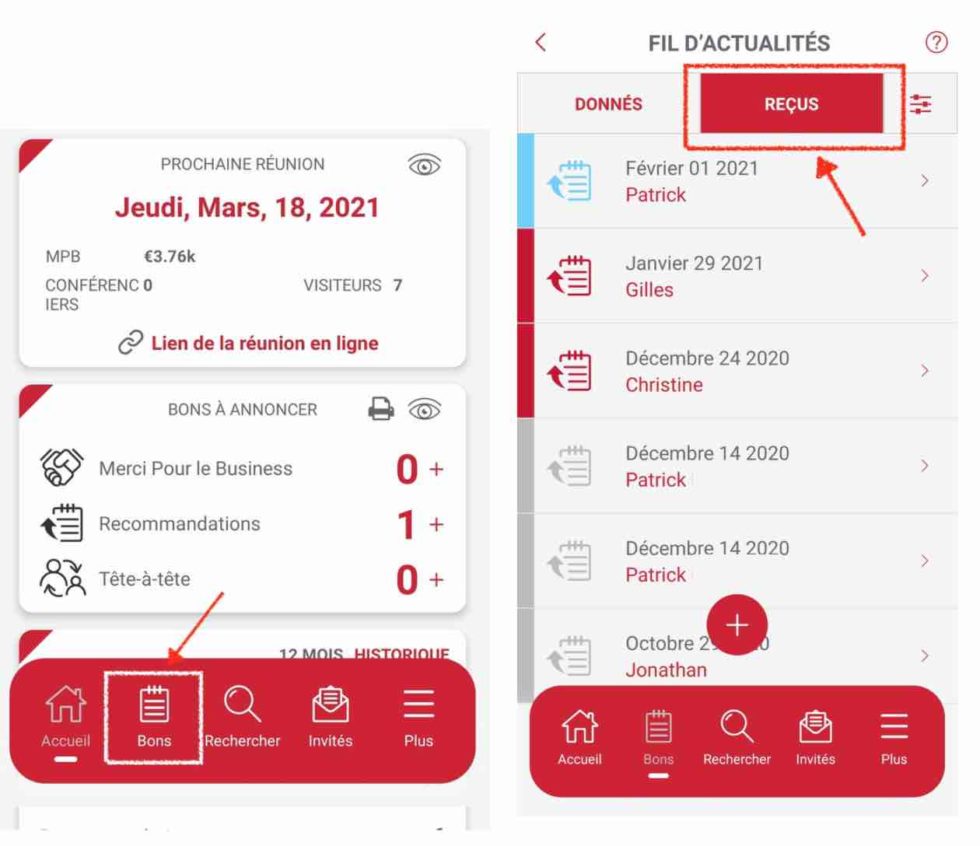 Système de suivi des recommandations BNI Connect - BNI Alsace